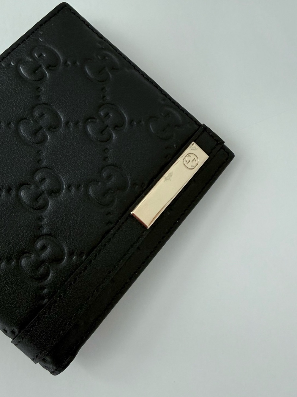 Display #1 Gucci Bifold Black Guccissima Leather Bifold Wallet - Picture 10 of 10